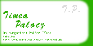 timea palocz business card