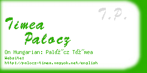 timea palocz business card